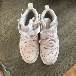 Nike Light Pink High Top Shoes Size 4y
