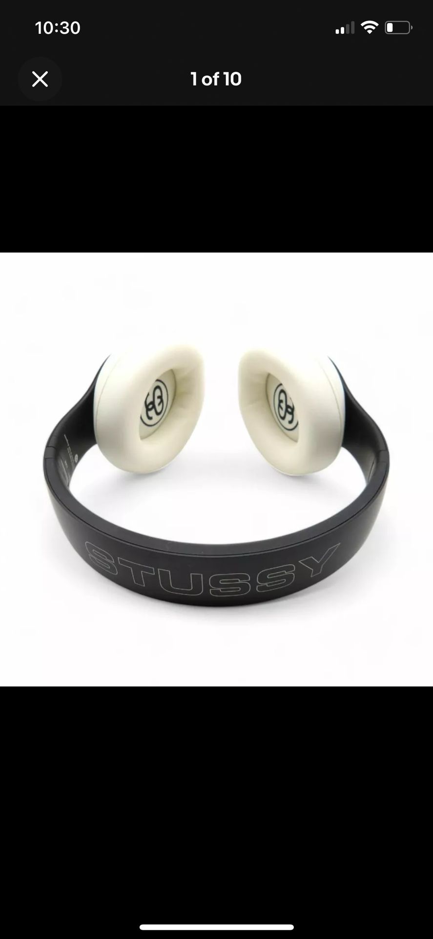 Stussy x Beats Studio Pro Wireless Headphone Black Used Once