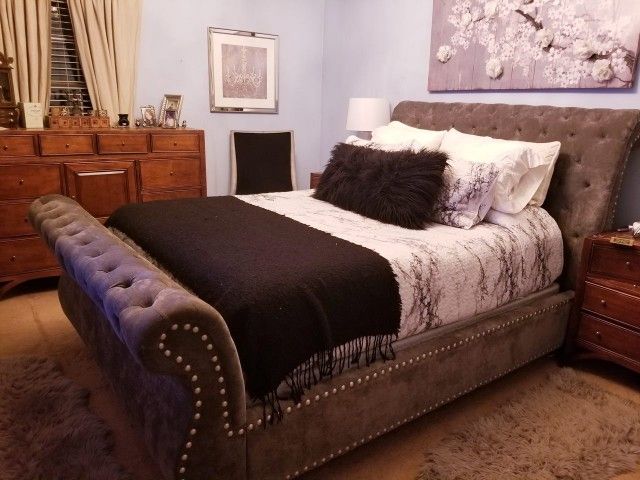 Queen Sleigh Bed Frame