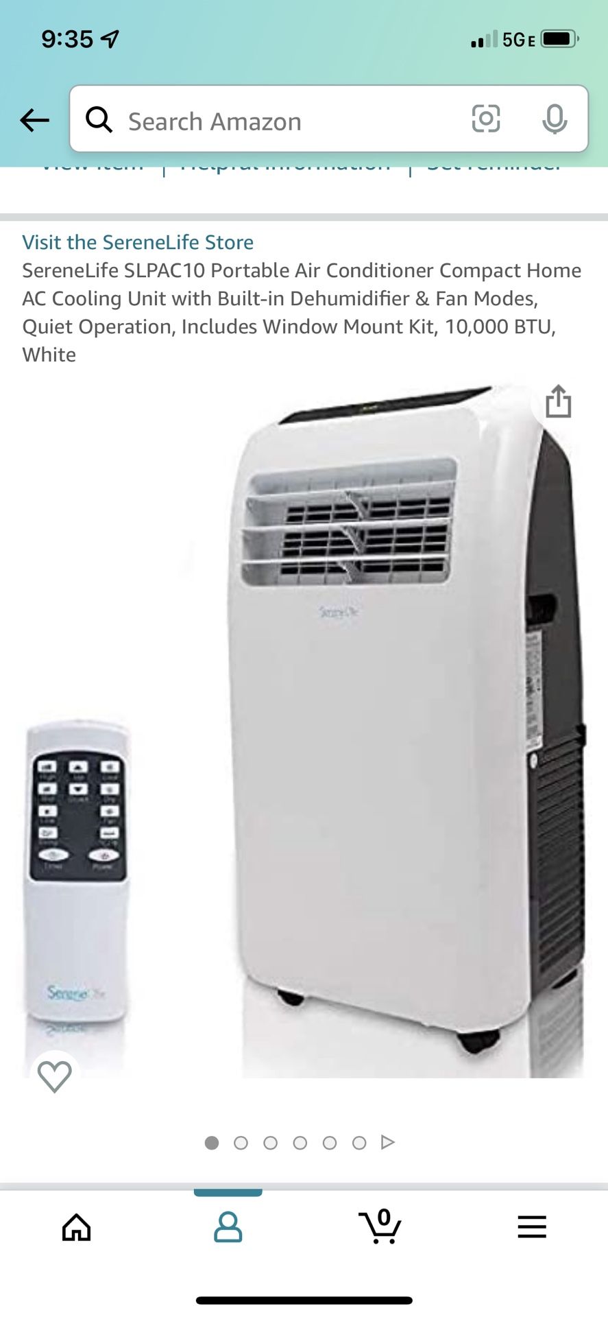 10,000 BTU Heating/Cooling, 1 Year Old
