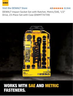 DeWALT 1/2” Drive Impact Set