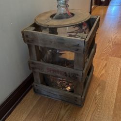 Grate Bear 5 Gal Bottle W/wooden Crate