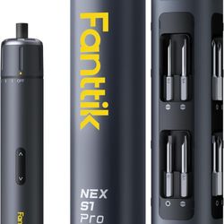 Fanttik S1 Pro Electric Screwdriver, Power Screwdriver with 16 S2 Steel Bits, 3 Torque Settings 