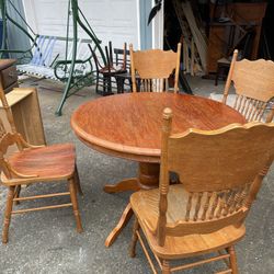 Nice Wood Dining Table With 4 Chairs 