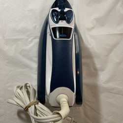 Maytag SmartFill Digital Steam Iron and Vertical Steamer | Removable Water Tank | Model 1400-WHT/Blu