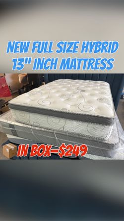 New Full Size Hybrid 13” Inch Mattress