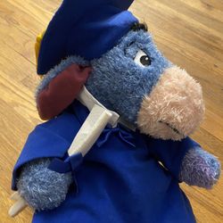 Disney Store World Parks Graduation Eeyore Doll Plush Toy 12 Winnie The Pooh NWT