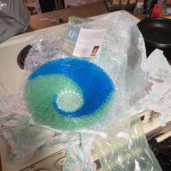 Hand Crafted LJ glass Design Bowl