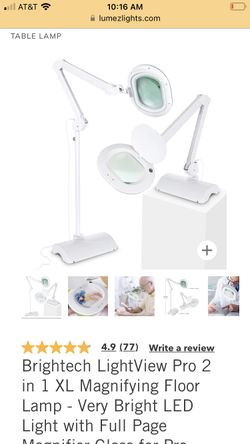 Brightech LightView Pro 2 in 1 XL Magnifying Floor Lamp