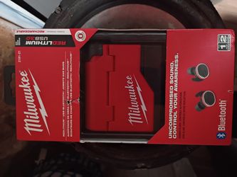 Red Lithium Milwaukee Headphones