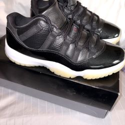 Jordan 11 Mens 8 Black Retro Low 72-10