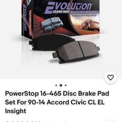 Power stop Brake Pads For Honda Accord/ Civic