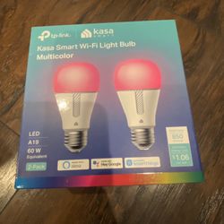 Wi-Fi Light Bulb 2 Pack Multicolor $10