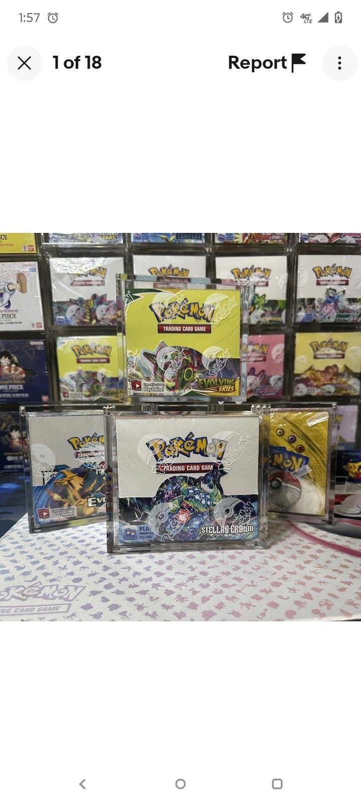 Pokemon Booster Box Acrylic Protective Case! Durable And Magnetically Sealed!