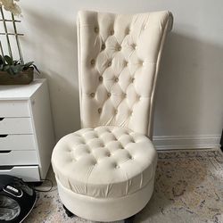 Velvet vanity chair