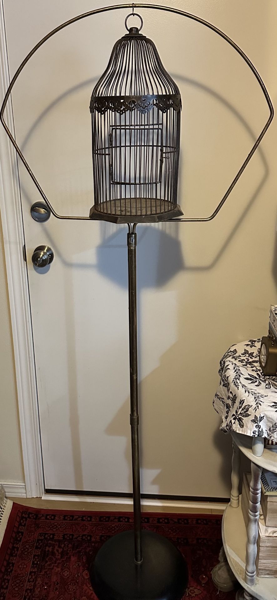 Vintage Bird Cage Stand