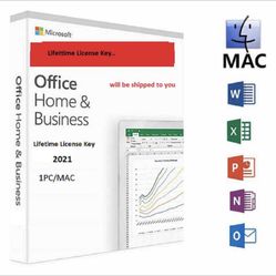 Microsoft Office Home  & Business  2021 For Mac  Lifetime License Key  Send Via Message 