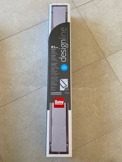 Shower drain: Oatey Designline 24 in. Stainless Steel Linear Shower Drain with Tile-In Pattern Drain Cover