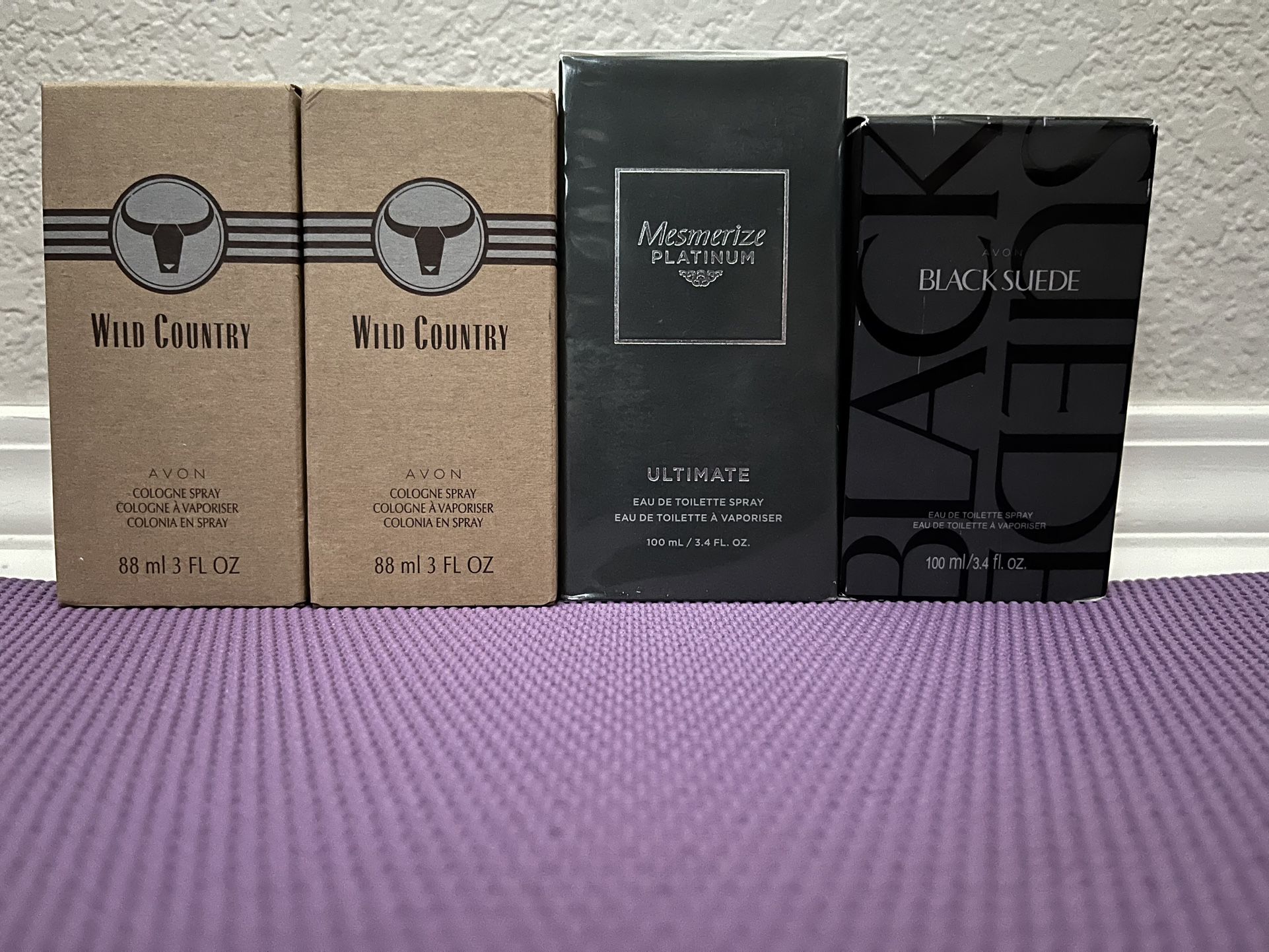 Wild Country, Black Suede, Mesmerize Cologne  