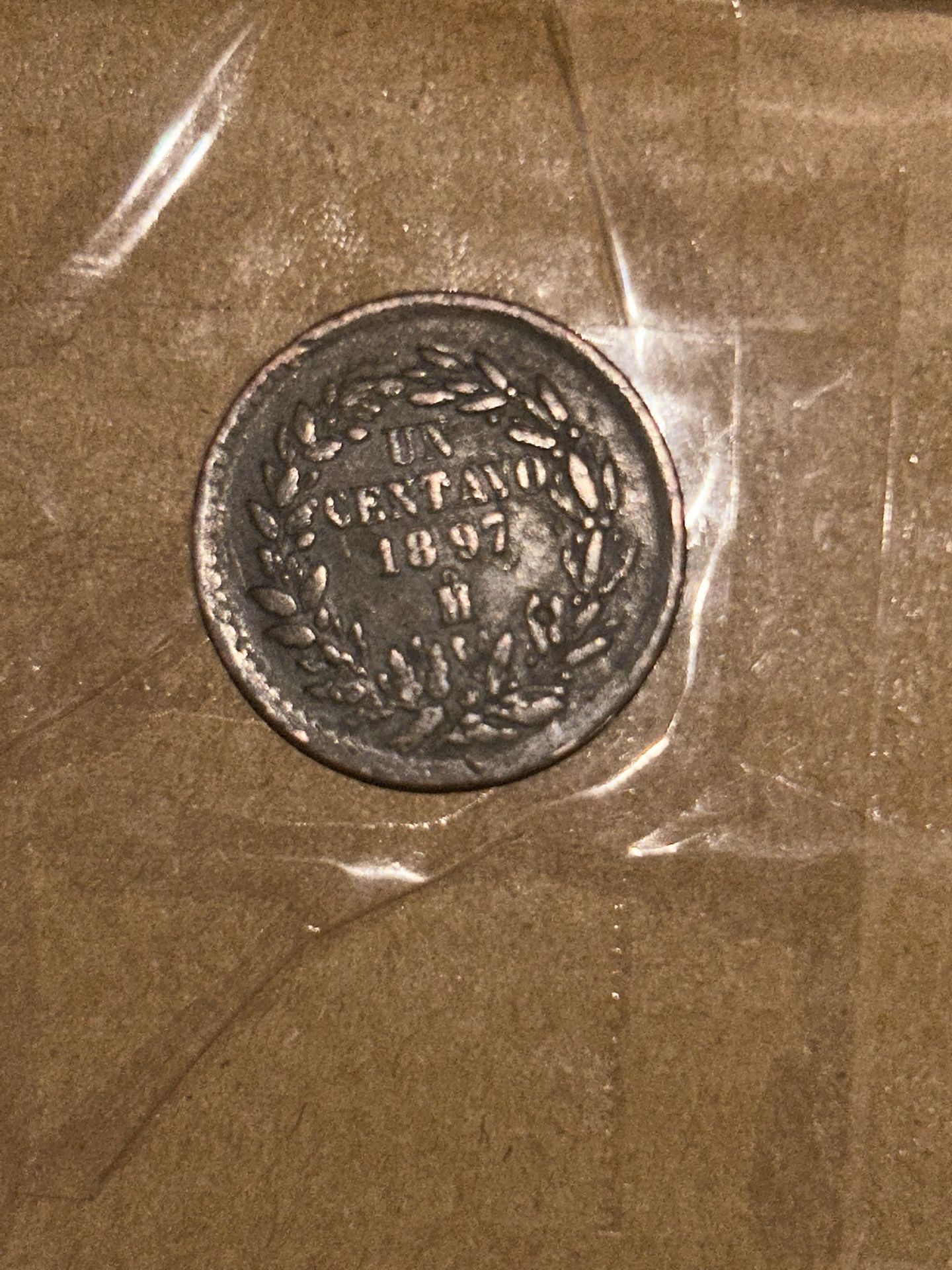 1897 MO Mexico 1 Centavo. VF Condition. World Coin Mexico