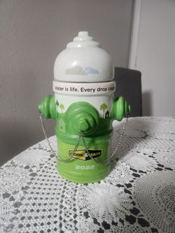 Core & Main Fire Hydrant Ceramic 1 12" Cookie Jar