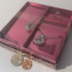 Vintage 2 Necklaces And Ring Set
