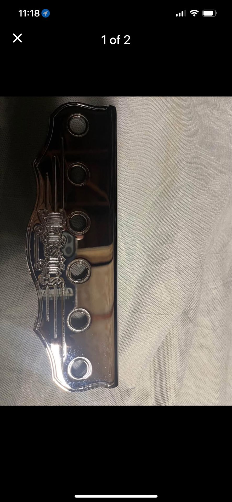 6 hole Majestics Chrome Switch plate 