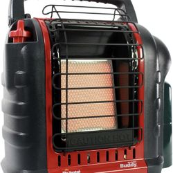 Mr. Heater F232000 MH9BX Buddy 4,000-9,000-BTU Indoor-Safe Portable Propane Radiant Heater, Red-Black