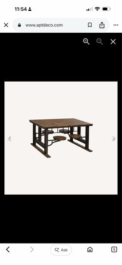 Industrial Cafeteria Dining Table