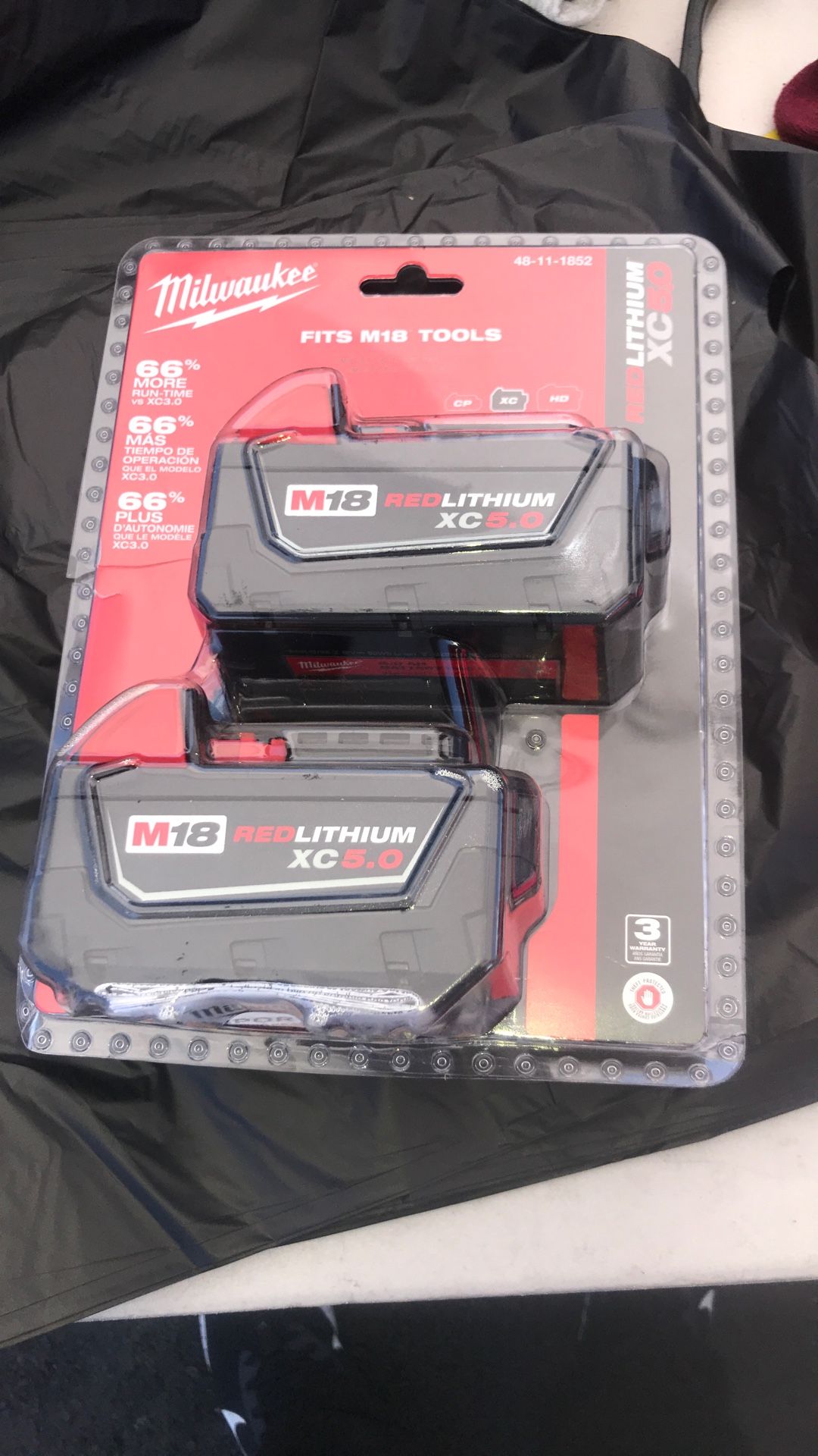 Milwaukee Batteries M18 Red Lithium XC5.0
