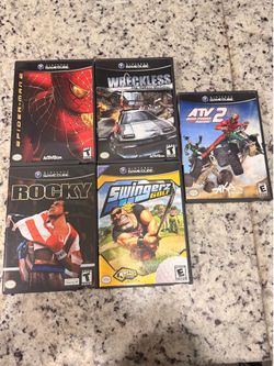 Nintendo GameCube Game Lot Spider-Man 2 Wreckless Rocky Tested