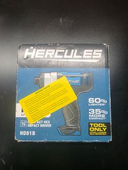 HERCULES 12V Cordless 1/4 in. Hex Compact Impact Driver - Tool Only