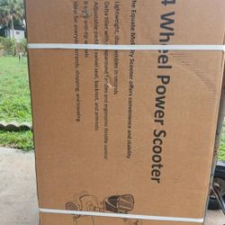 Equate Mobility 4-Wheel Motorized Power Scooter, Red Wheelchair Assisted Living