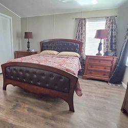 Bed Frame With End Tables 