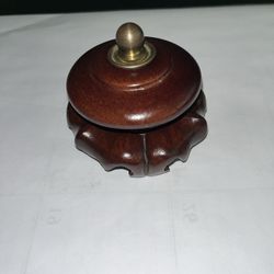Vintage Ornate Wooden (Rose Wood) Trinket Bowl