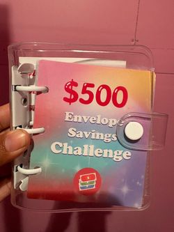 $500 Envelope Savings Challenge Binder