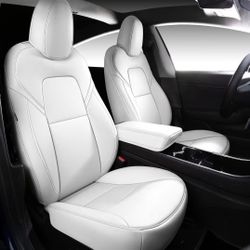Seat Cover Custom Fit for Tesla Model 3 2017-2023 5 Seat Synthetic Leather