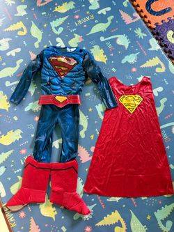 Kids Superman Costume Set with Cape and Boots