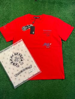 Red chrome hearts tee