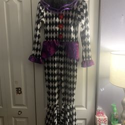 Girls Carnival Clown Unitard Costume Size XL