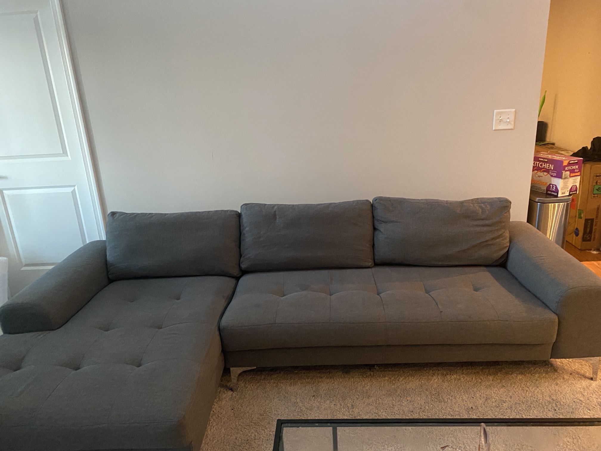 Grey 3 Seater Sofa