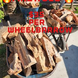 Firewood Ready To Burn $35 Per Wheelbarrow 