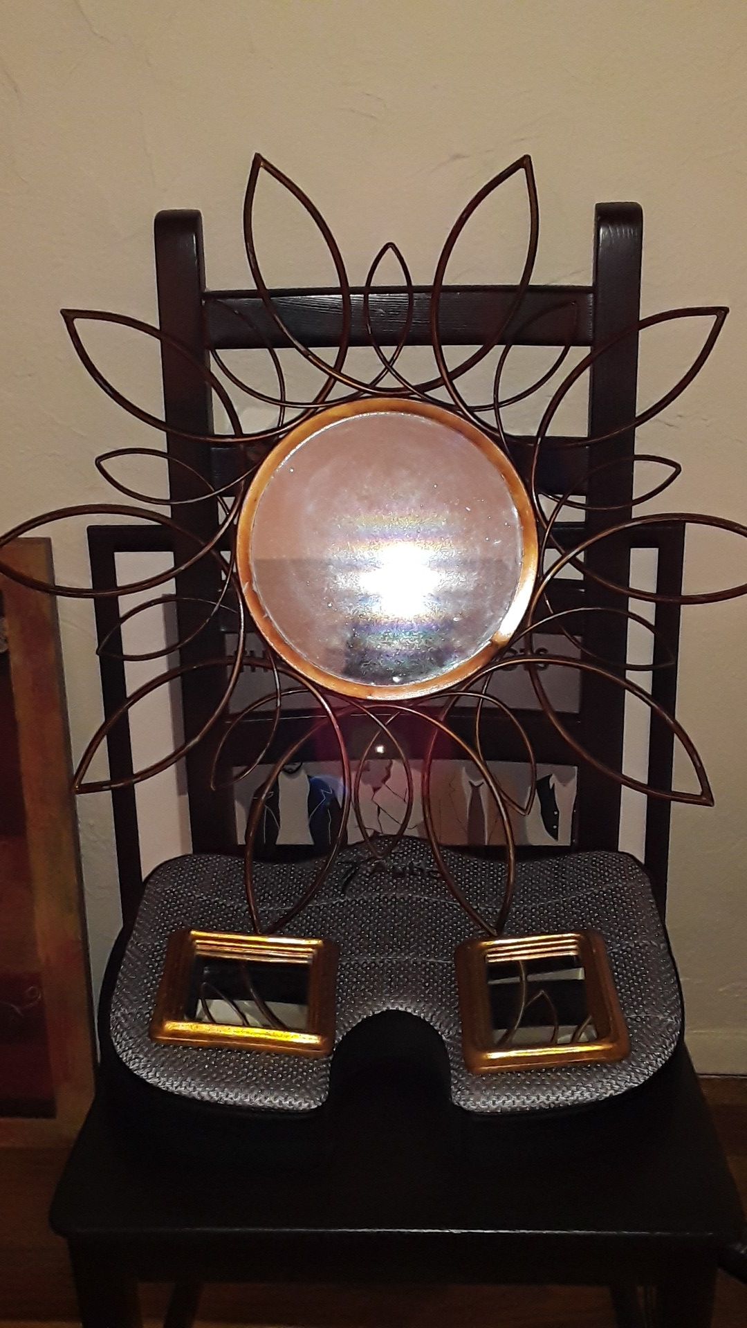 Gold Painted Mirror Set