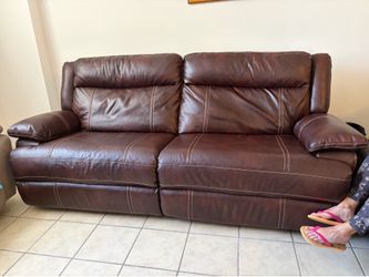 Double large recliner bed sofa