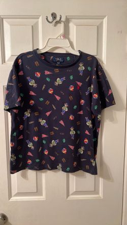 Polo Ralph Lauren Varsity Polo Bear Allover Print T-Shirt in Cruise Navy.
