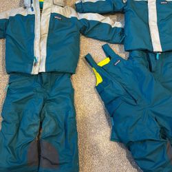 Patagonia Down Jacket/Snow Bibs Set 2T 3T