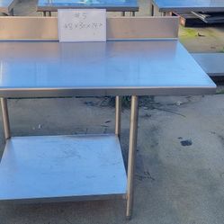 NSF Certified 48"x30"x34" Stainless Steel Restaurant Prep Table