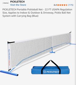 Brand-New PickleTech Portable Pickleball Nets – 22 FT