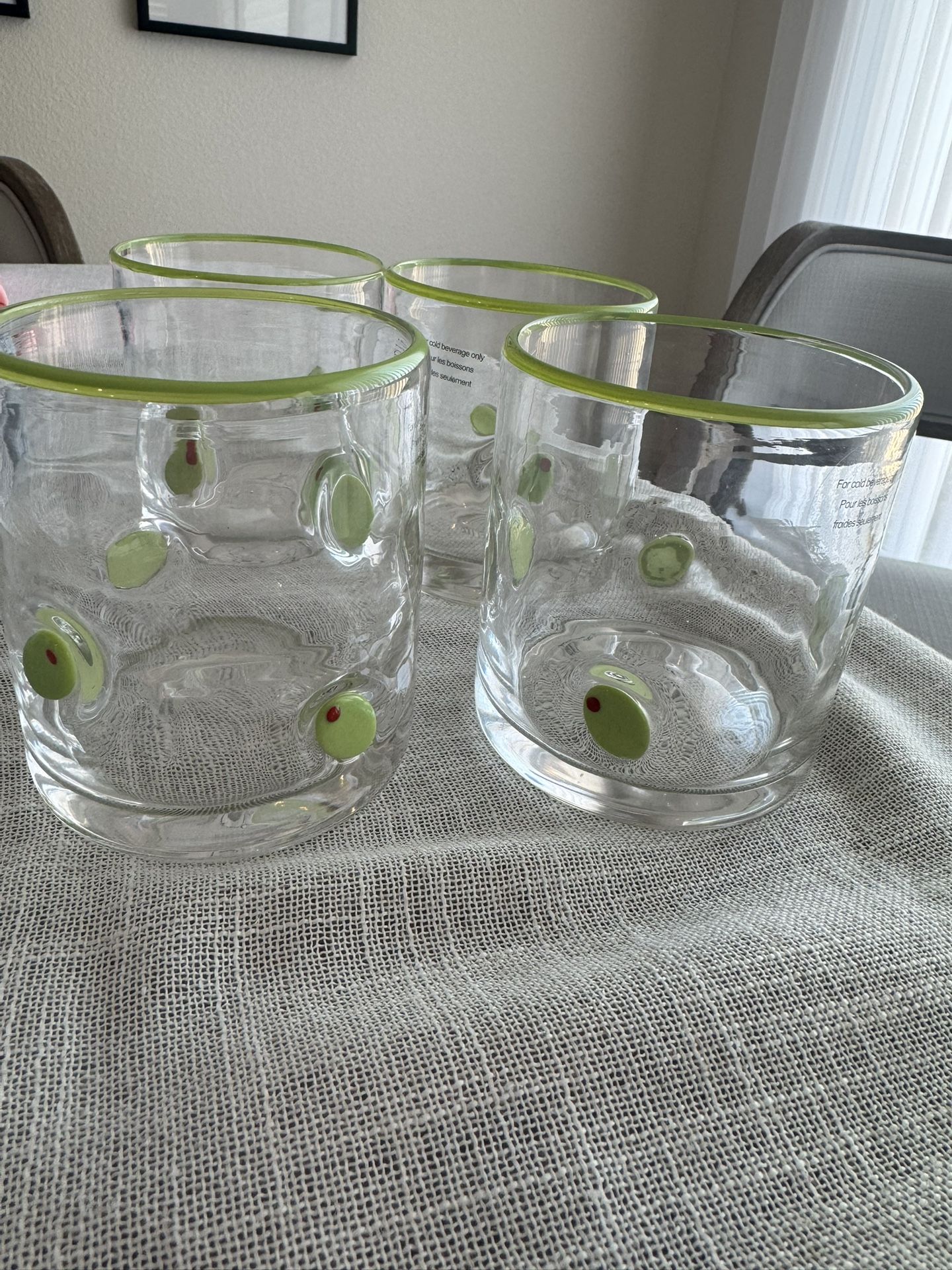 Set of 4 Martini Olive Glasses – Anthropologie Dupe