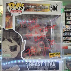 Beast Titan Funko 504 Signed By Jason Liebrecht